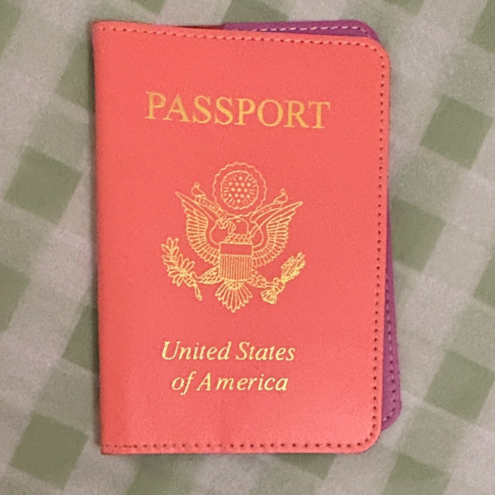 Pink and Purple Passport Holder